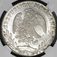 1879-Ga NGC MS 63 MEXICO Silver 8 Reales Flashy PL Coin POP 3/4 (18012701C)