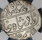 NGC AU 58 India Mughal Empire 1164/4 Narwar Rupee KM-446.39 Rare (18022902D)