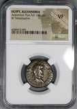 146 NGC VF Antoninus Pius Tetradrachm Alexandria Egypt Happiness Goddess (21090104C)