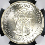 1960 NGC MS 63 South Africa 2 1/2 Shillings 12k Elizabeth II Silver Coin (21082105C)
