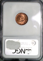 1948 NGC MS 66 RED Angola 10 Centavos Portugal Colony Coin POP 2/0  (18092307C)