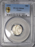 1919 PCGS MS 64 France Silver 50 Centimes Sower Semeuse Coin (21082803C)