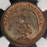 1898-Mo NGC MS 64 RB Mexico 1 Centavo 1 Year Type Coin (21082905C)