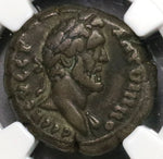153 NGC Ch VF Antoninus Pius Egypt Alexandria Tetradrachm Year 17 Sarapis Bust 5/5 Pedigree (21091301C)