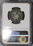 1721/0 NGC VF 1/2 Penny George I GREAT BRITAIN Rare Overdate Coin (18091003CZ)