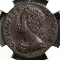 1747 NGC XF 45 George II 1/2 Penny GREAT BRITAIN Coin (18091707CZ)