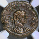 292 NGC XF Constantius Roman Egypt Alexandria Tetradrachm Eagle Stg R4 (21083004C)
