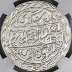 1939 NGC MS 64 JAIPUR Silver Rupee Yr 18 India State Proof Like Coin (18032203D)