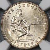 1930 NGC MS 63 Philippines 5 Centavos US Administration Coin (18040410CZ)