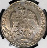 1889-As NGC MS 63 MEXICO Silver 8 Reales Coin Scarce Alamos POP 4/5 (18052501C)