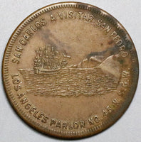 1940s Native Sons Golden West Election Medal 34mm Los Angeles Parlor (19070912R)