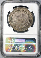 1830-W NGC VF 35 France Silver 5 Francs Missing I Incuse Edge Silver Coin (21082103C)