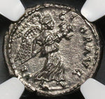 194 NGC MS Septimius Severus Denarius Victory Roman Empire 5/5 4/5 (18090821CZ)