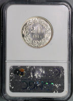1941 NGC SP 67 Switzerland 2 Francs Specimen BU Silver Coin POP 6/0 (18092204C)