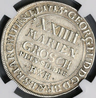 1713 NGC AU Brunswick-Woffenbuttel 24 Marien Groschen GREAT BRITAIN (18052603C)