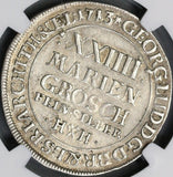 1713 NGC AU Brunswick-Woffenbuttel 24 Marien Groschen GREAT BRITAIN (18052603C)