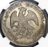 1877-Ga IC NGC MS 63 MEXICO Silver 8 Reales Coin (18032402C)