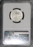 1867-M NGC MS 65 Papal States Silver 1 Lira Italy Coin POP 3/0 (18012001D)