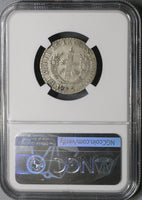 1837 NGC VF 25 Ecuador Transposed Legends Silver 2 Reales Quito Coin (21082405C)