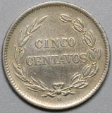 1909-H ECUADOR 5 Centavos Heaton Mint Coin (18041508RE)