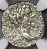 197 NGC VF War Elephant Septimius Severus Roman Empire Denarius Albinus Victory (21091303C)