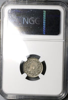 1909 NGC MS 64 SWITZERLAND 5 Rappen BU Swiss Coin (18091505C)