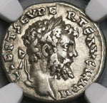 194 NGC Ch VF Septimius Severus Denarius Roman Empire Liberalitas Laodicea Mint (18030702C)