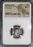 176 NGC XF Marcus Aurelius Denarius German Conquest Roman Empire Historic Commemorative (18032904C)