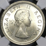 1960 NGC MS 63 South Africa 2 1/2 Shillings 12k Elizabeth II Silver Coin (21082105C)