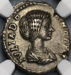 193/6 Julia Domna Denarius VENUS Roman Empire Early Type NGC XF (18032604C)