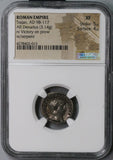 101 TRAJAN NGC XF Roman Empire Denarius Victory Ship Coin 5/5 4/5 (18100204CZ)