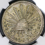 1830-Pi NGC AU 53 MEXICO Silver 8 Reales Scarce Potosi Mint Coin (18020902C)