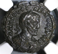 244 NGC XF Roman Egypt Philip I Tetradrachm Homonoia Year 1 (17110904D)
