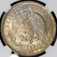 1901-Zs NGC MS 63 Mexico Silver Peso Zacatecas Coin (18032501D)