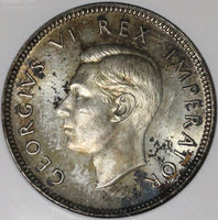1947 NGC PF 62 South Africa Shilling Proof George VI Silver Coin (21082108C)