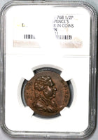 1790s NGC MS 63 SPENCE Cain & Abel Conder 1/2 Penny Middlesex D&H 768 Great Britain Token Coin (18091702C)