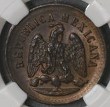 1895 NGC MS 65 Mexico 1 Centavo Copper Coin (18082601C)