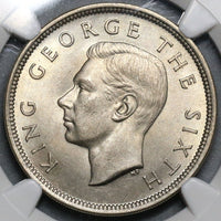 1951 NGC MS 64 New Zealand 1/2 Crown BU Coin (18083005C)