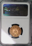 1920 Japan NGC MS 65 RB 1 Sen Taisho 9  Mostly Red Coin (18082605C)