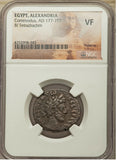 183 NGC VF Commodus Roman Empire Alexandria Egypt Tetradrachm Sarapis Head R5 (21092001C)