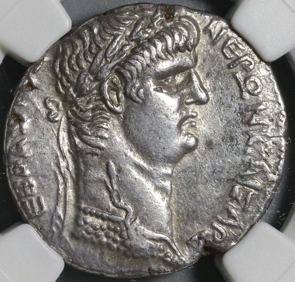 62 NGC Ch XF Nero AR Tetradrachm Roman Empire Antioch Provincial Eagle Pedigree (22031402C)