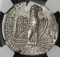 62 NGC Ch XF Nero AR Tetradrachm Roman Empire Antioch Provincial Eagle Pedigree (22031402C)
