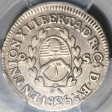 1825 PCGS XF Argentina 2 Soles Rio Plata Province Silver Coin (22102001C)