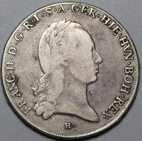 1795-H Austria Netherlands Kronenthaler Franz II Gunzburg Silver Thaler Coin (23122508R)