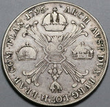 1795-H Austria Netherlands Kronenthaler Franz II Gunzburg Silver Thaler Coin (23122508R)