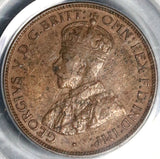 1918-I PCGS XF 45 Australia 1/2 Penny George V Bombay Mint Key Date Coin (20010702C)