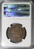 1925 NGC VF 35 Australia Penny Scarce George V Britain Empire Coin (20101101C)