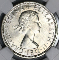 1954 NGC MS 63 Australia Silver Florin Shield Reverse Coin (16031205D)