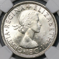 1954 NGC MS 63 Australia Silver Florin Shield Reverse Coin (16031205D)