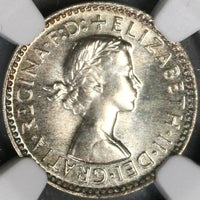 1963 NGC PF 67 AUSTRALIA 3 Pence Proof Silver Coin Top Pop 11/0 (18060701C)